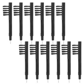 12pcs Hearing Aid Cleaning Tools Kits Hearing Aid Cleaner Brush Hearing Amplifier Cleaning Brush (Black)
