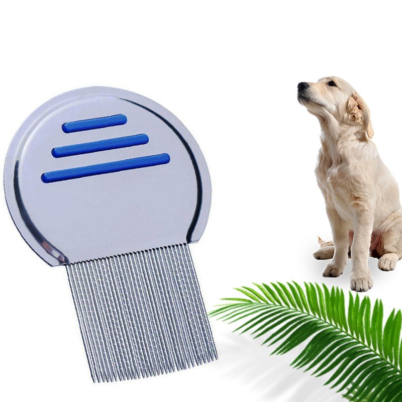  2-Pack Stainless Steel Lice & Nit Combs C Dual-Sided