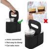 KOSTOO Portable Drink Carrier and Reusable Coffee Cup Holder for