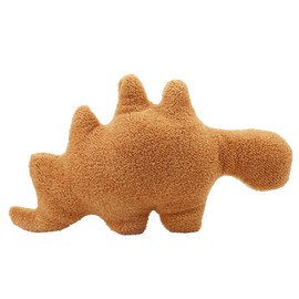 SAVITA Chicken Nugget Pillow Stuffed Toy, 17.7inch Cute Dino Nugget Pillow Soft Dinosaur Pillow Stuffed Animal Plush Toys for Boys and Girls Dinosaur Theme Party Decorations (Stegosaurus)