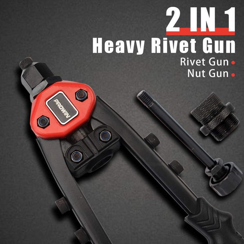 PROWIN 2IN 1 RIVET NUT TOOL Hand Blind Riveter 13"