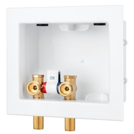 (1 Pack) Lidertik Washing Machine Outlet Box Thread Sweat, Single Control Valve, Inlet 1/2 inch NPT Thread or Sweat x Outlet 3/4 inch Male Thread LI-XYJH-510-M