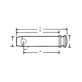 cyclingcolors Trailer Hitch Diameter 19mm x Length 54mm 3 Point Trailer Tractor Truck Agricultural Machinery Piton Pin Screed