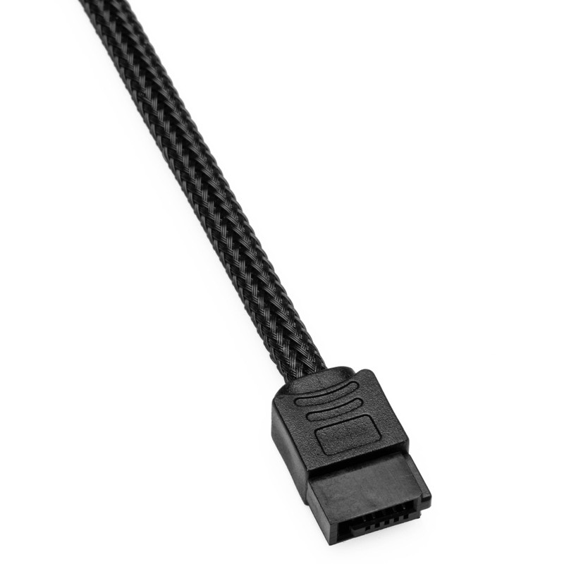 CRJ Slimline SATA Power Adapter Cable - 12-inch (30cm), Black