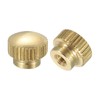 sourcing map Knurled Thumb Nuts, 2Pcs M3 x D10mm x