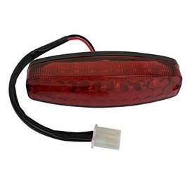 Rear Tail Brake Light for 50 cc 70CC 90 cc 110cc 125 cc Taotao SunL JCL Coolster Roketa Kazuma Chinese ATVs Quad 4 Wheeler (Red)