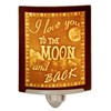 Love You to The Moon and Back - Curved Porcelain