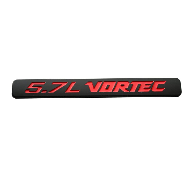2pcs 5.7L Vortec Hood Emblems Engine Badge 3D Decal Replacement
