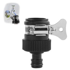 Hose Pipe ConnectorS,Indoor Tap Connector 14-22mm Mixer Tap Connector Round,for Hose Pipe Threadless Faucet Adaptor Threadless Kitchen Water-taps Adjustable Stainless Steel Collar Easy Tight Connectio