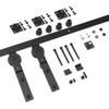 LTIYITL 34" Bi-Folding Sliding Barn Door Hardware Kit,Heavy Duty,Wall Mount
