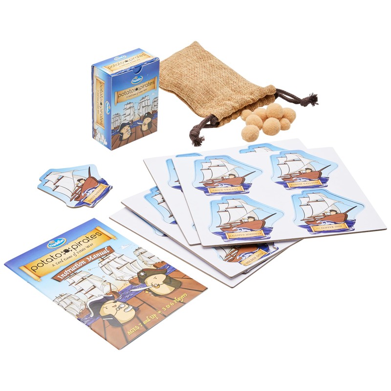 ThinkFun "Potato Pirates" Potato Pirates Battle Game 1930, Japanese Instruction