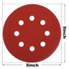 HIFROM 60 Pieces 8 Holes Sanding Discs, 5 Inch Hook