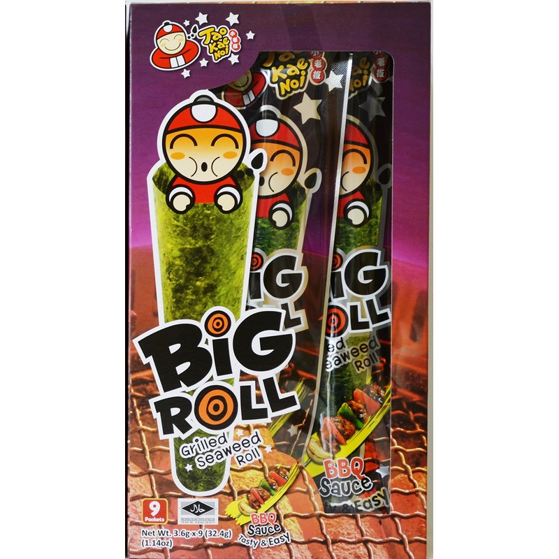 Tao Kae Noi Big Roll Grilled Seaweed Roll 9 Packets