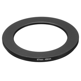 PATIKIL 67mm-49mm Metal Step Down Ring Camera Lens Filter Adapter Ring for Camera Lens Hood Aluminum Filter Adapter Ring Black