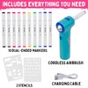 Air Color Airbrush Marker Kit for Kids, Cordless and Rechargeable
