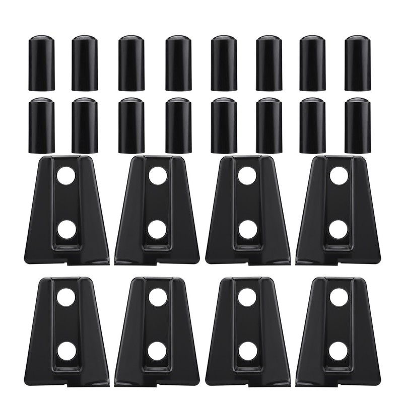 8pcs Black Car Door Hinge Cover Trim for Jeep Wrangler