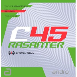 andro 110021100 Table Tennis Rubber Lazanter C45 Soft Back UM Tension Aka 2.0