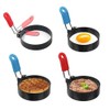 4Pack Egg Rings for Frying, Stainless Steel Egg Rings with