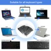 Lucocia 2PCS Universal Russian Keyboard Stickers, Keyboard Replacement Letters for