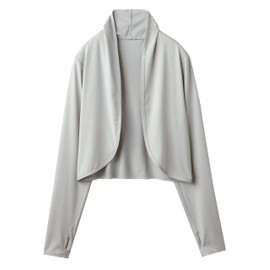 Lightly Wearable UV Protection Bolero Ice Gray M-LL