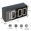 Small Mini Digital Alarm Clock for Travel with LED Time