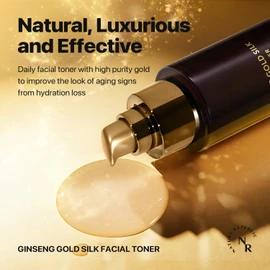 Nature Republic Ginseng Gold Silk Facial Toner, Hydrating Glow Toner for face, Niacinamide & Silk Amino Acid, Royal Jelly Extract, Korean Skin Care for All Skin Types 130 ml / 4.39 Fl. oz.