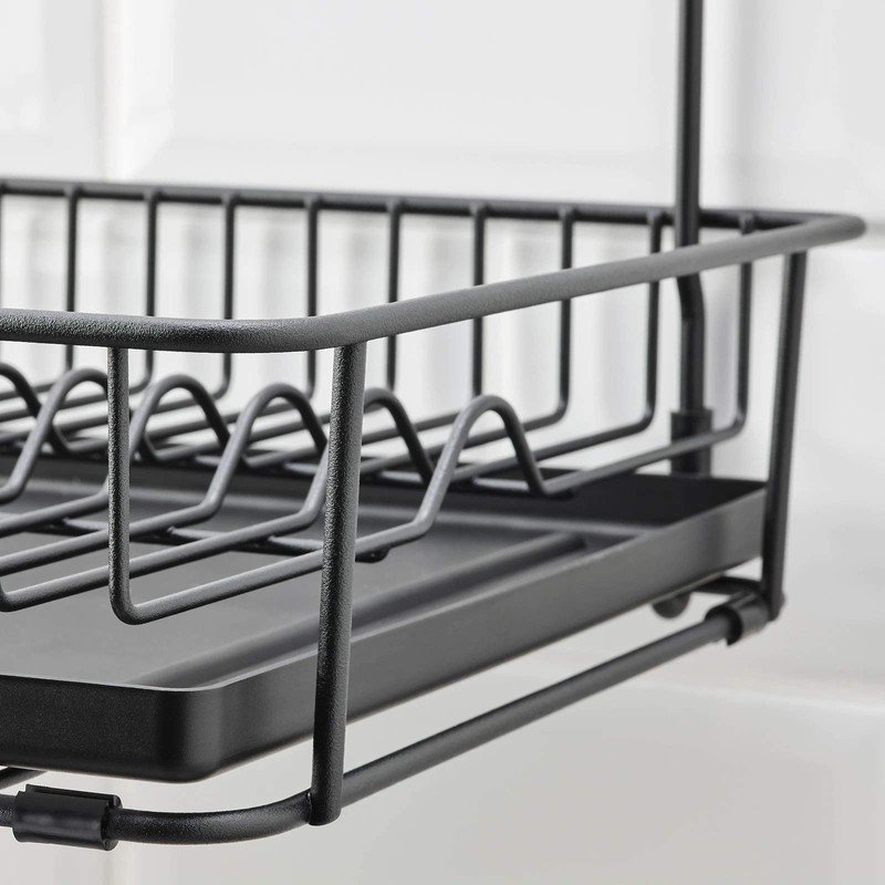 Ikea TSSP Dish Drainer, Black(Length: 29.8 cm Width: 38.5 cm