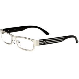 Khan Designer Reading Glasses RD934-Silver-150 in Silver 50mm