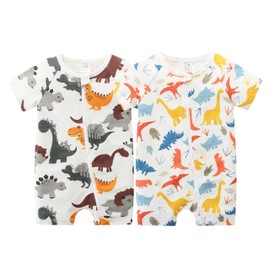 JingleBaBa Baby Boy Short Sleeves Bodysuit Suitable Jumpsuits Cartoon Romper Kids Outfit