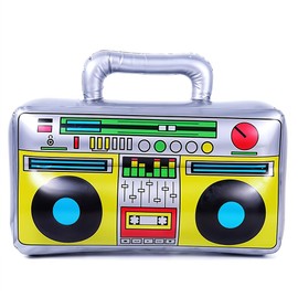 ASPIRE UK Inflatable Boom Box Giant Party Prop Fun Decoration for Events Parties Photos Celebrations Lightweight & Portable