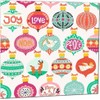 Christmas Card Cute Xmas Baubles 145 x 145mm