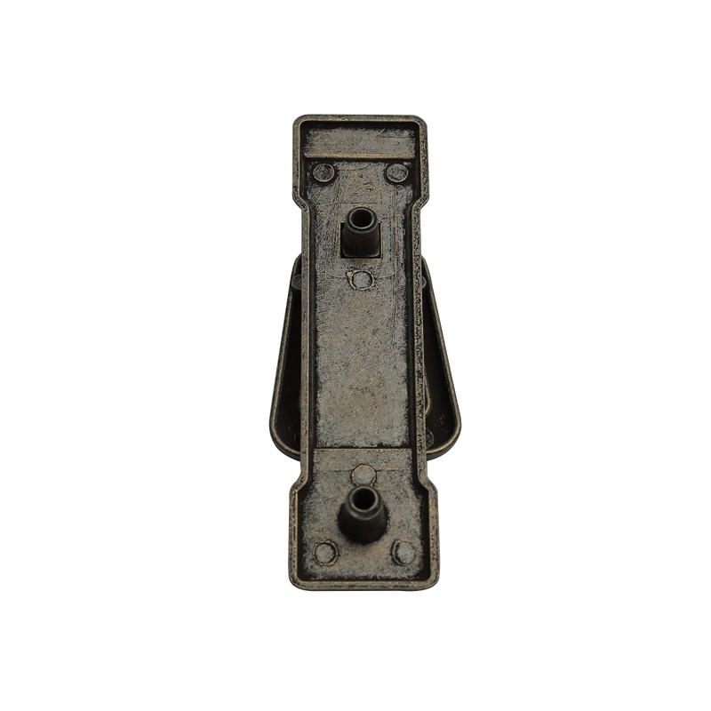 HARMAC HOUSE Vintage Drop Handles 2 Pack Antique Bronze Door