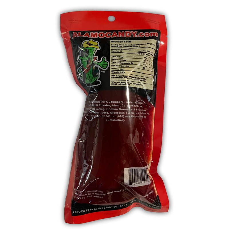 Pack of 2 Alamo Candy Big Tex Dill Pickle in