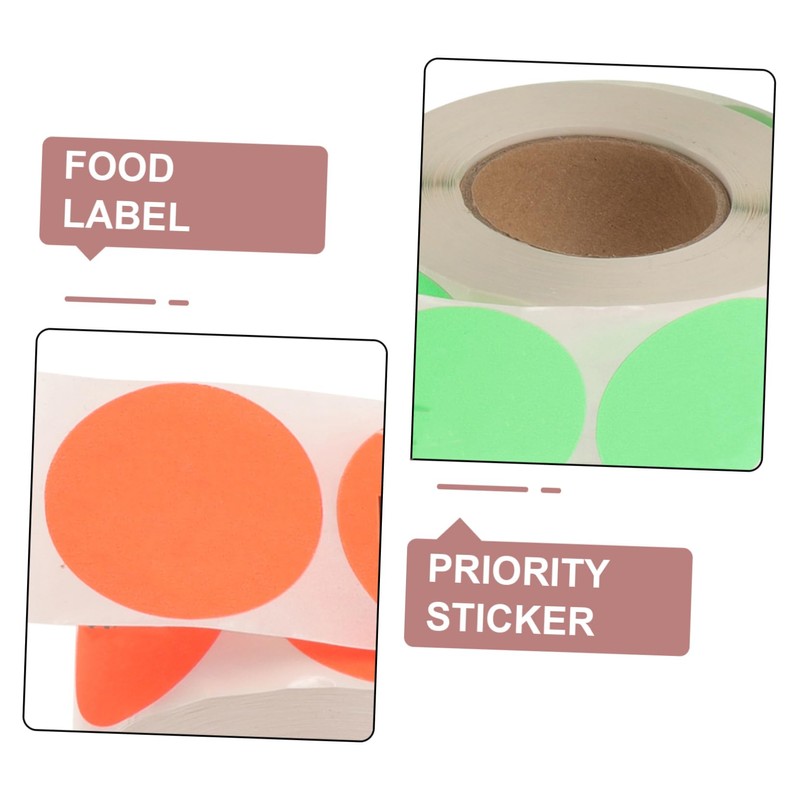 jojofuny 3Rolls Use First Stickers Eye Catching Restaurant Food Service