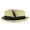Hats in the Belfry Summer Straw Brad Jazz Natural, X-Large