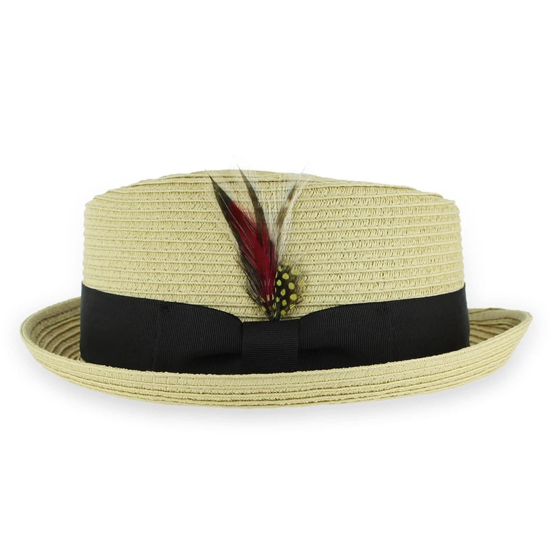 Hats in the Belfry Summer Straw Brad Jazz Natural, X-Large