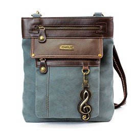 CHALA GEMINI Crossbody Canvas Gift Messenger Bag Indigo - Cross