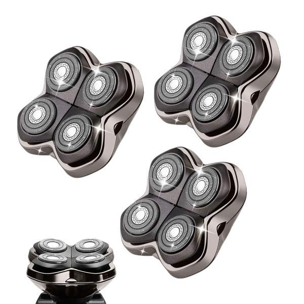 Replacement Blades Shaver PRO 4 Heads Compatible with Skull Head