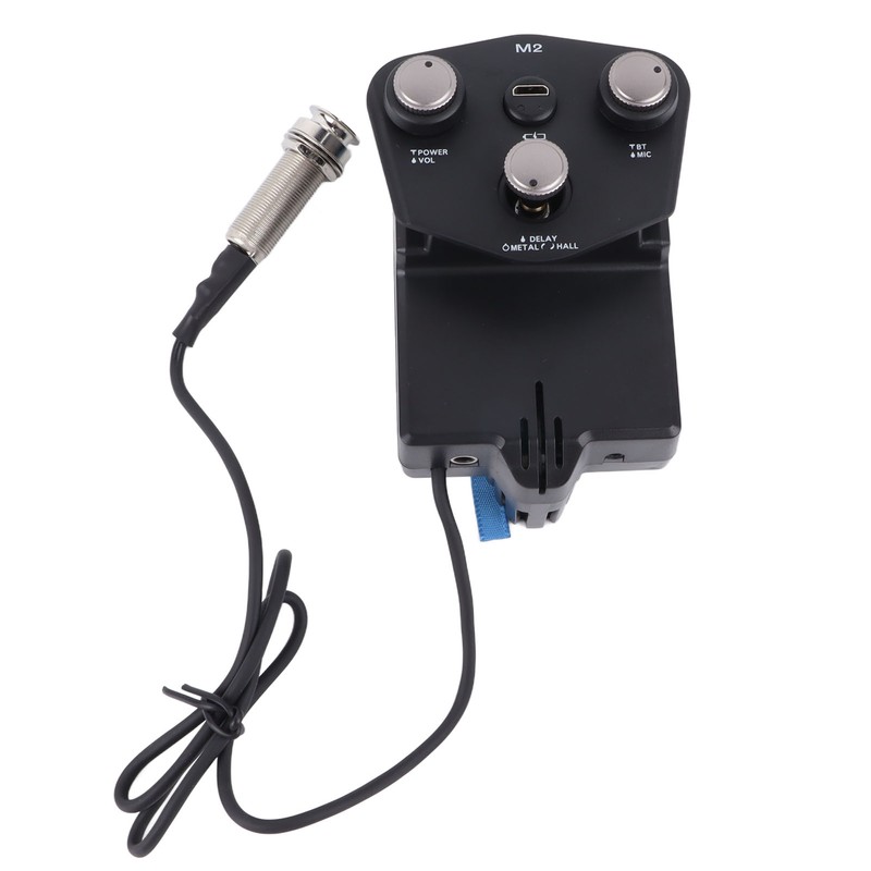 Acoustic Guitar Shock Pickup Digital Tuner Pickup with Bluetooth Reverb