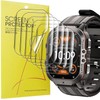 Compatible with LIGE C26 Smartwatch Screen Protector, Sahouden Full Coverage