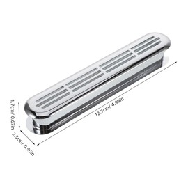 ABOOFAN Abs Vent Grille for Rv Bathroom and Kitchen High Temperature Resistant Exhaust Vent Cover Sleek Electroplated Design for Efficient Ventilation Motorhomes and Campers