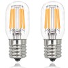 E17 LED Bulb Under Microwave Light Bulbs, Over Stove Lights,Refrigerator 8206232A Replacement Bulb 2W(25W Incandescent Bulb Equivalent) T7 Intermediate Base Warm White 2Pack