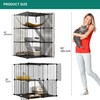 YITAHOME Cat Cage 2 Tier Indoor Cat Enclosures Kitten Cage