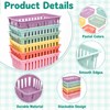 gisgfim 12 Pack Classroom Small Plastic Baskets for Organizing Mini