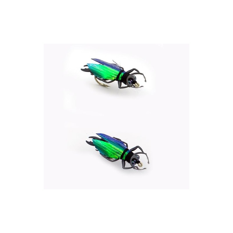 YAZHIDA Fly Fishing Flies, Simulated Insects (Winged Beetle)