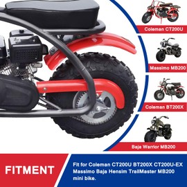 HOOUP Front Rear 420 Jackshaft Chain 42 Links and 90 Links Mini Bike Drive Chain for Coleman CT200U CT200U-EX BT200X Baja Warrior Heat Mini Baja Massimo MB165 MB200 Mini Bike Heavy Duty Parts