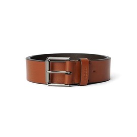 ECCO Men's Essential Jeans Casual Leather Belt, COGNAC, 80 CM
