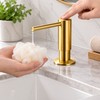 Brass Liquid Soap Dispenser for Kitchen Sink & Bathroom –