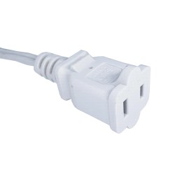 Musunpara 2 Foot Extension Cord Small White Extension Cord for Indoor Use 2 Prong Outle