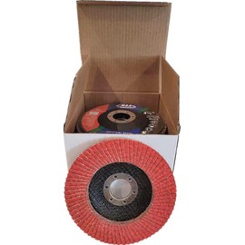 10PACK - 4 1/2"x7/8" SG Flap Discs Ceramic Sanding Disc Grinding Wheel for Angle Grinder Metal/Stainless Steel, Cool Cut, 4 1/2" Grit 60#, Type 29